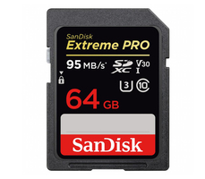 Карта памяти SanDisk SDXC 64GB Extreme Pro Class 10 UHS-1 95 Mb/s (SDSDXXG-064G-GN4IN)